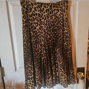 JONES NEW YORK LEOPARD PRINT SKIRT